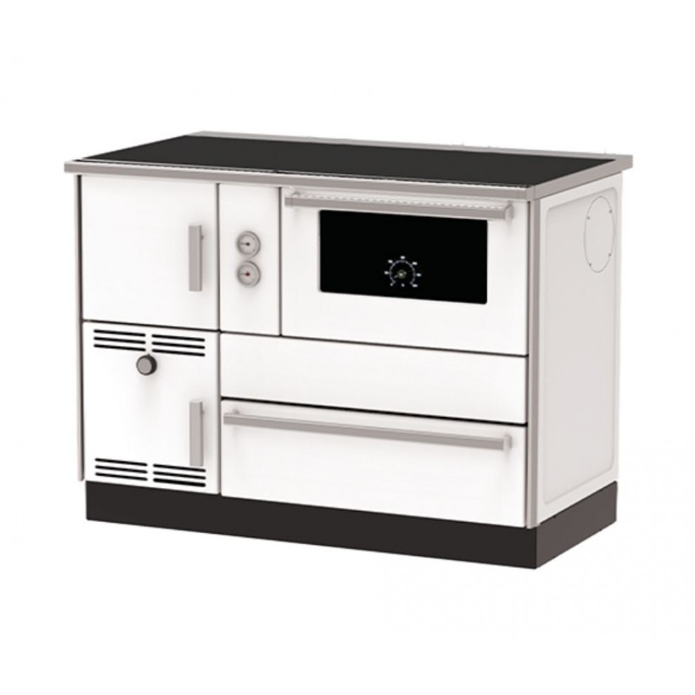 Wood Burning Cooker With Back Boiler Alfa Plam Alfa Term White